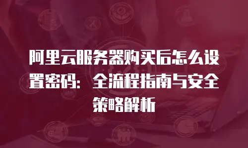 阿里云服务器购买后怎么设置密码：全流程指南与安全策略解析