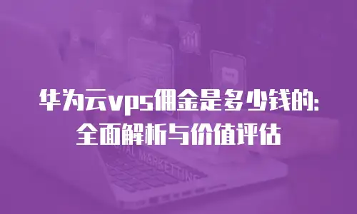 华为云vps佣金是多少钱的：全面解析与价值评估