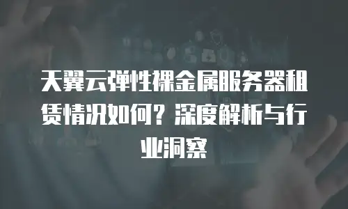 天翼云弹性裸金属服务器租赁情况如何？深度解析与行业洞察