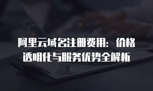 阿里云域名注册费用：价格透明化与服务优势全解析