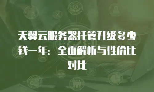 天翼云服务器托管升级多少钱一年：全面解析与性价比对比