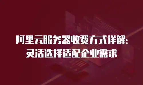 阿里云服务器收费方式详解：灵活选择适配企业需求