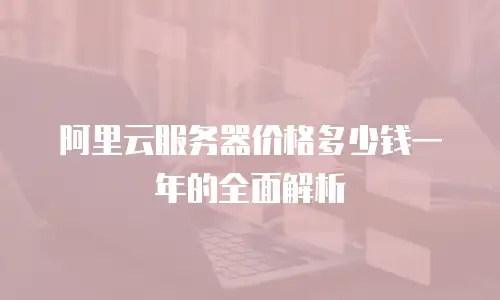阿里云服务器价格多少钱一年的全面解析