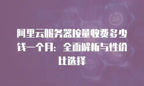 阿里云服务器按量收费多少钱一个月：全面解析与性价比选择