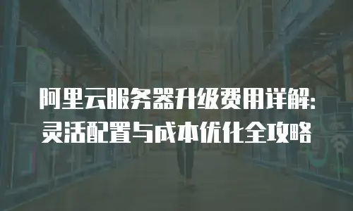 阿里云服务器升级费用详解：灵活配置与成本优化全攻略