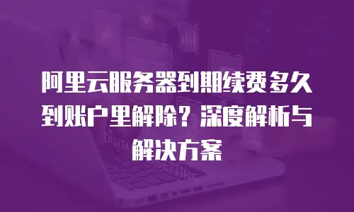 阿里云服务器到期续费多久到账户里解除？深度解析与解决方案