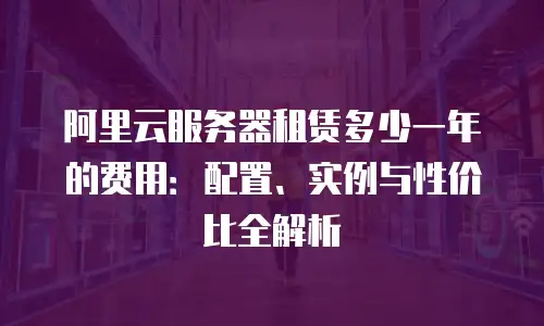 阿里云服务器租赁多少一年的费用：配置、实例与性价比全解析