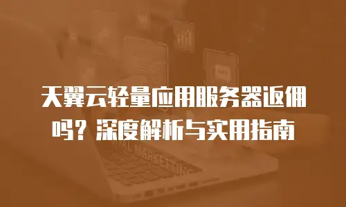 天翼云轻量应用服务器返佣吗？深度解析与实用指南
