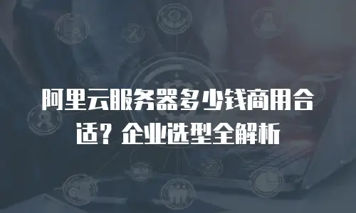 阿里云服务器多少钱商用合适？企业选型全解析