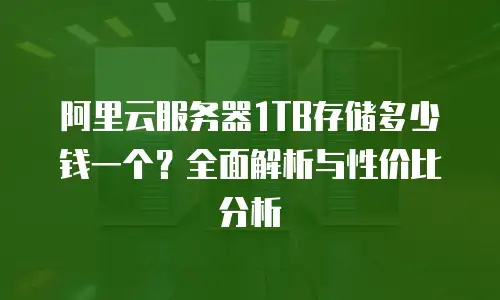 阿里云服务器1TB存储多少钱一个？全面解析与性价比分析