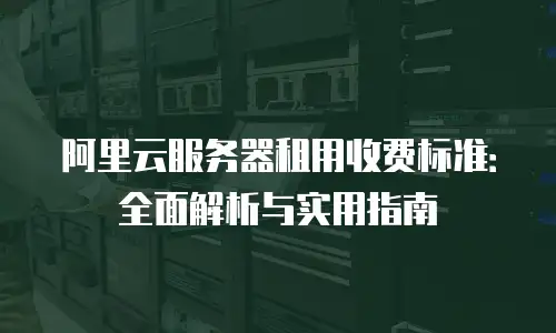 阿里云服务器租用收费标准：全面解析与实用指南