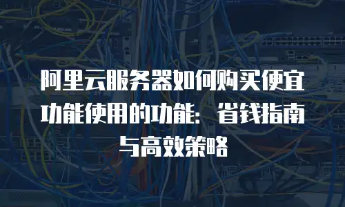 阿里云服务器如何购买便宜功能使用的功能：省钱指南与高效策略