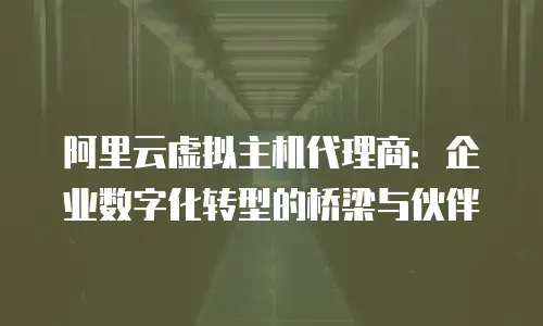 阿里云虚拟主机代理商：企业数字化转型的桥梁与伙伴
