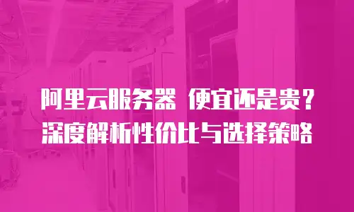 阿里云服务器 便宜还是贵？深度解析性价比与选择策略
