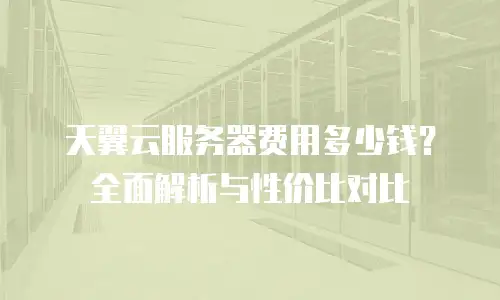 天翼云服务器费用多少钱？全面解析与性价比对比
