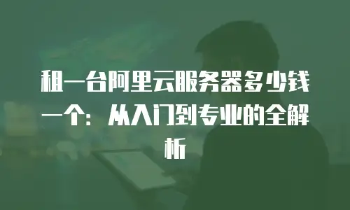 租一台阿里云服务器多少钱一个：从入门到专业的全解析