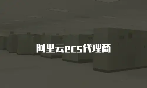 阿里云ecs代理商