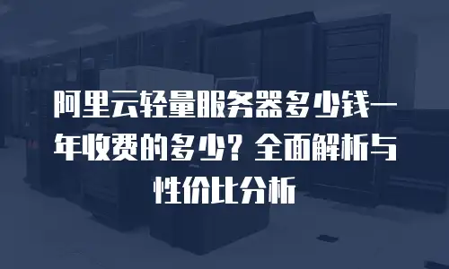阿里云轻量服务器多少钱一年收费的多少？全面解析与性价比分析