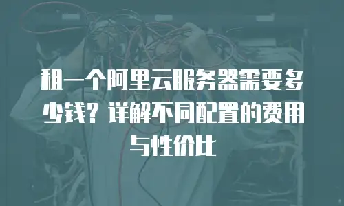 租一个阿里云服务器需要多少钱？详解不同配置的费用与性价比