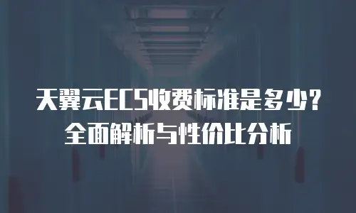 天翼云ECS收费标准是多少？全面解析与性价比分析