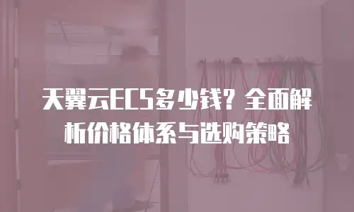 天翼云ECS多少钱？全面解析价格体系与选购策略