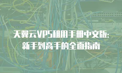 天翼云VPS租用手册中文版：新手到高手的全面指南