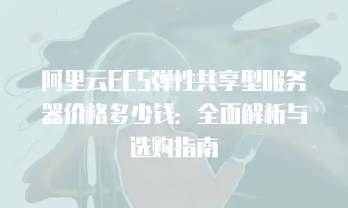 阿里云ECS弹性共享型服务器价格多少钱：全面解析与选购指南