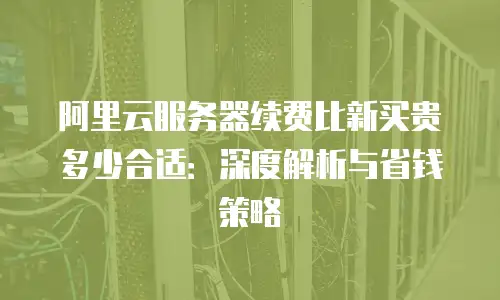阿里云服务器续费比新买贵多少合适：深度解析与省钱策略