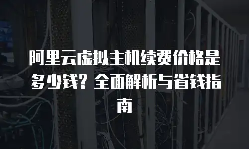阿里云虚拟主机续费价格是多少钱？全面解析与省钱指南