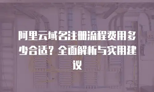 阿里云域名注册流程费用多少合适？全面解析与实用建议