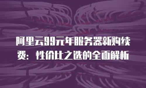 阿里云99元年服务器新购续费：性价比之选的全面解析