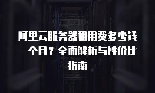 阿里云服务器租用费多少钱一个月？全面解析与性价比指南