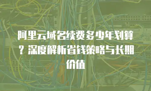 阿里云域名续费多少年划算？深度解析省钱策略与长期价值