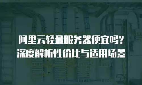 阿里云轻量服务器便宜吗？深度解析性价比与适用场景
