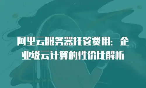 阿里云服务器托管费用：企业级云计算的性价比解析