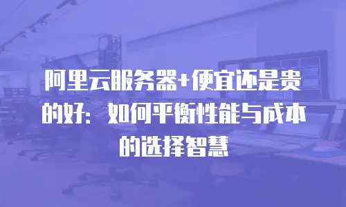 阿里云服务器+便宜还是贵的好：如何平衡性能与成本的选择智慧