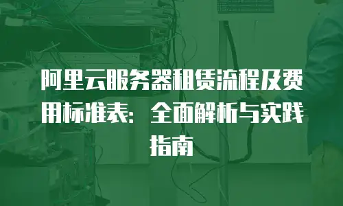 阿里云服务器租赁流程及费用标准表：全面解析与实践指南