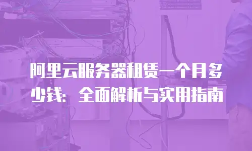 阿里云服务器租赁一个月多少钱：全面解析与实用指南