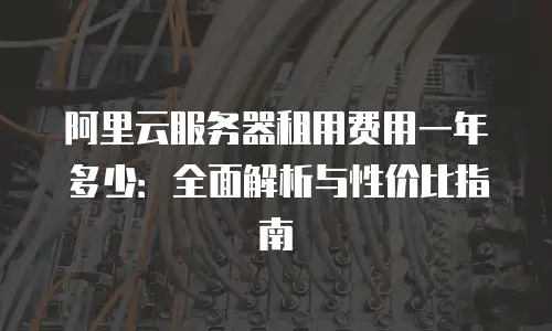 阿里云服务器租用费用一年多少：全面解析与性价比指南