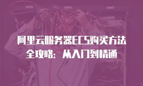 阿里云服务器ECS购买方法全攻略：从入门到精通