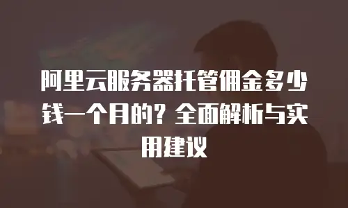 阿里云服务器托管佣金多少钱一个月的？全面解析与实用建议