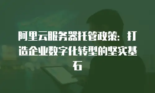 阿里云服务器托管政策：打造企业数字化转型的坚实基石