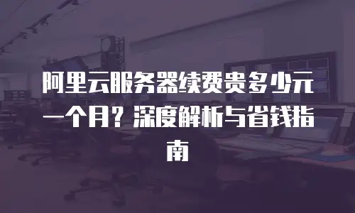阿里云服务器续费贵多少元一个月？深度解析与省钱指南