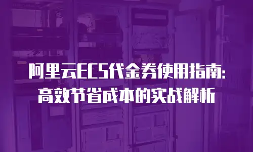 阿里云ECS代金券使用指南：高效节省成本的实战解析