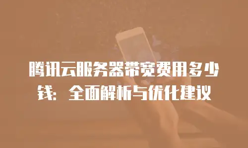 腾讯云服务器带宽费用多少钱：全面解析与优化建议