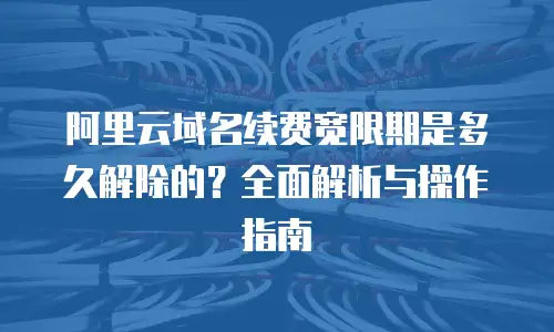 阿里云域名续费宽限期是多久解除的？全面解析与操作指南