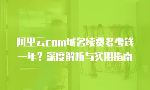 阿里云com域名续费多少钱一年？深度解析与实用指南