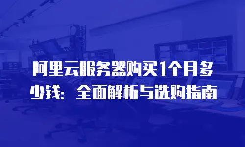 阿里云服务器购买1个月多少钱：全面解析与选购指南