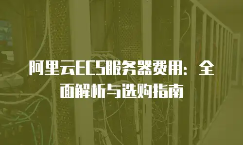 阿里云ECS服务器费用：全面解析与选购指南