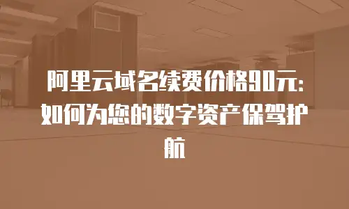 阿里云域名续费价格90元：如何为您的数字资产保驾护航